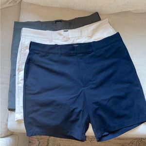 7 inch inseam JCrew golf shorts. Navy, Stone, Grey. (3 for $30 Or $15 for 1)
